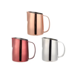stainless steel milk pitcher
