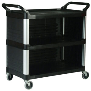 plastic utility cart with cabinet