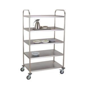 stainless steel service trolley utility cart