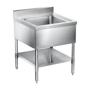 commercial kitchen equipment sink table with board