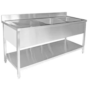 commercial kitchen equipment stainless steel sink table